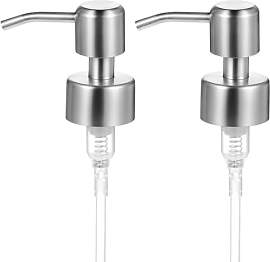 2 Stück Seifenspender Pumpkopf Edelstahl