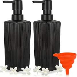 2 Stück Seifenspender Schwarz, 350ml/12oz Seifen