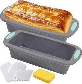 2 Stück Silikon Brotbackform - 28x12.6x6CM