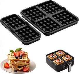 2 Stück Silikon Waffelform, Waffelplatten,