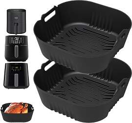 2 Stück Silikonform Heißluftfritteuse Zubehör