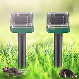 2 Stück Solar Maulwurf Vertreiber: IP65