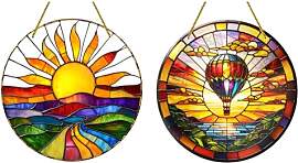 2 Stück Sonnenfänger, 20x20 cm großer