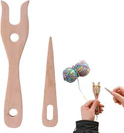 2 Stück Strickgabel,Strickgabel Für