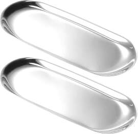 2 Stück Tablett Silber, Kleines Tablett,