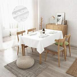 2 Stück Tischdecke Abwaschbar100 x 250cm,