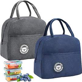 2 Stück Tragbare Lunchtasche Erwachsene,