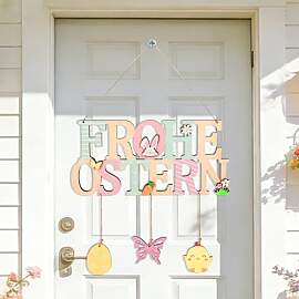 2 Stück Türschild Frohe Ostern, Türschild