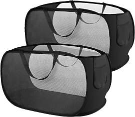 2 Stück Wäschekorb Faltbar,75L Wäschesammler