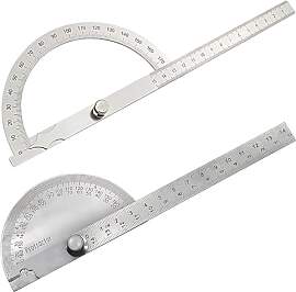 2 Stück Winkelmesser Metall, Winkellehre Aus