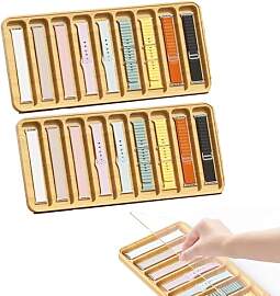 2 Stück Wooden Strap Holder Stand, Uhrenarmband