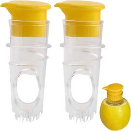 2 Stück Zitronenpresse Klein Set, Zitruspresse