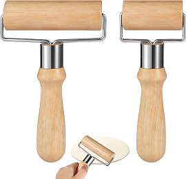2 Stücke Nudelholz, Holz Teigroller, Kleine und