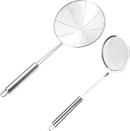 2 Stücke Schaumkelle Edelstahl, Edelstahl