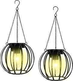 2 Stücke Solarlampen für Außen Hängend,