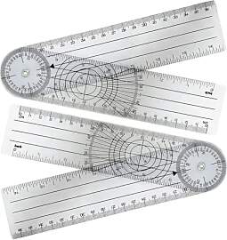2 Stücke Winkelmesser Goniometer Physiotherapie