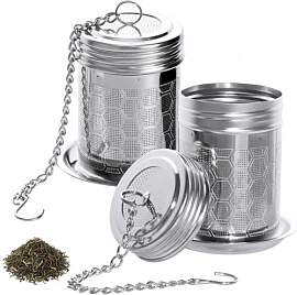 2 Teesieb für Losen Tee, Teefilter Edelstahl Tee