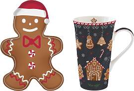 2tlg. Kaffeeset GINGERBREAD Lebkuchenmännchen