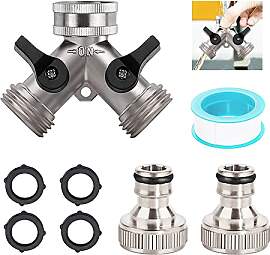 2 Wege Verteiler Wasser 3/4 zoll,Wasseranschluss