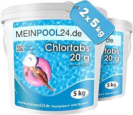 2X 5 kg Chlortabs 20 g für den Swimmingpool Marke 
