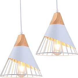 2x E27 Vintage-Pendelleuchte, MDUYU Industrielle