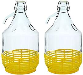 2x GLASBALLON GÄRBALLON GLASFLASCHE WEINBALLON