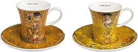 2x Gustav Klimt Espressotassen Adele Bloch-Bauer + 