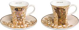 2x Gustav Klimt Espressotassen Die Erwartung + Die 