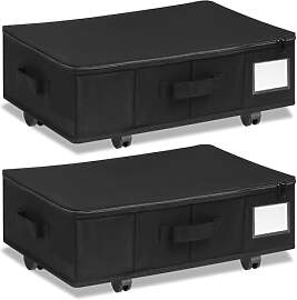 2XUnterbettkommode mit Rollen