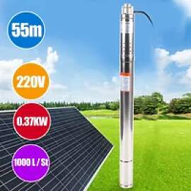 2 Zoll Tiefbrunnenpumpe aus Edelstahl, 370 W, 1000 