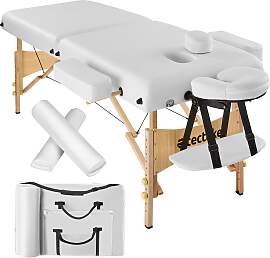 2-Zonen Massageliege-Set 7,5cm Polsterung + Rollen 