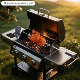 304 Edelstahl Elektrischer BBQ-Drehspieß - 360 ° 