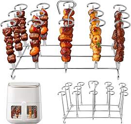 304 Edelstahl Vertikaler Grillspieß Set für