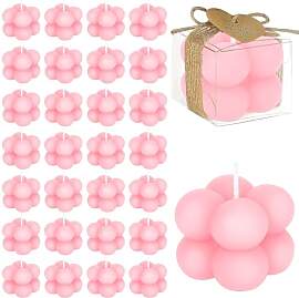 30er Set Rosa Bubble Kerze für Babyparty