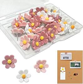 30 Stück ReißZwecken Pins Für Pinnwand,Blumen