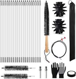 31 Schornsteinfeger Bürste Set Kaminbürsten