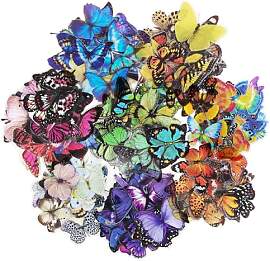 320 Stück Schmetterling Aufkleber Bunte