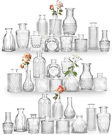 32 Mini Knospe Vase Glas Set als Hochzeit