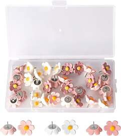 33 STK Blumige Pinnnadeln Pinnwand Blumen
