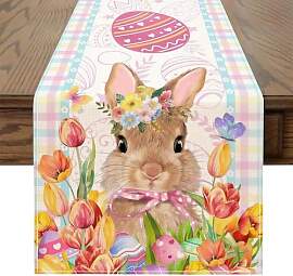 33x183 cm Tischläufer Ostern Hase