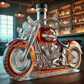 350 ml 3D Whiskey Dekanter-Motorrad –