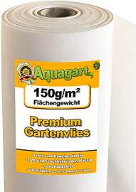 35m² Aquagart Gartenvlies gegen Unkraut 150g /m² 
