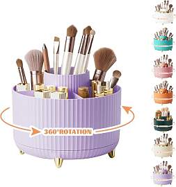 360° Drehbar Make up Organizer, Pinselhalter