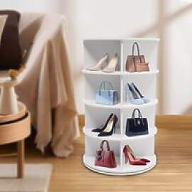 360 °   Drehbares Schuhregal, 4 Etagen, 16 Paar,