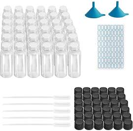 36 Transparent Kleine Glasflaschen 5ml,