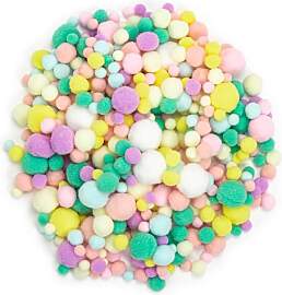 390 Stück Mini Pompons zum Basteln, 1-3cm Bunte