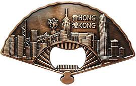 3D Hongkong Kühlschrankmagnet Flaschenöffner,