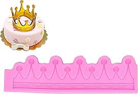 3D Kreis Krone Fondantform Silikonform
