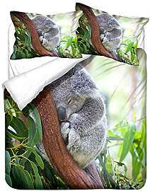 3D Ozean Land Tiere Bettwäsche-Set Eisbär Delfin 