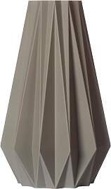 3D Vase Dekovase Agneta L 30cm Bodenvase Hellgrau
